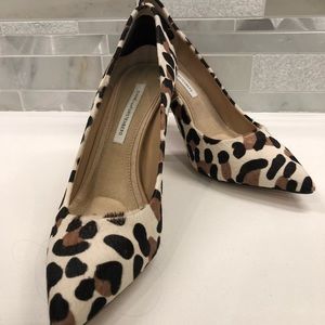 ***sold*** Leopard Ponyhair Pump NWOT (runs small, like 9.5)